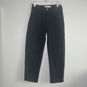 Faded black AYR cropped “The Beat” jeans